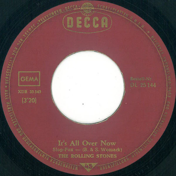 The Rolling Stones - It's All Over Now / Tell Me (7", Single) - Image 3