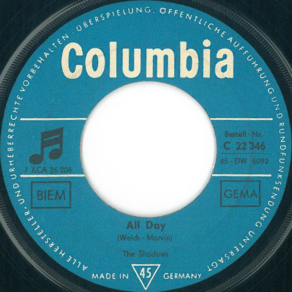 The Shadows - Dance On! (7", Single, Mono) - Image 2