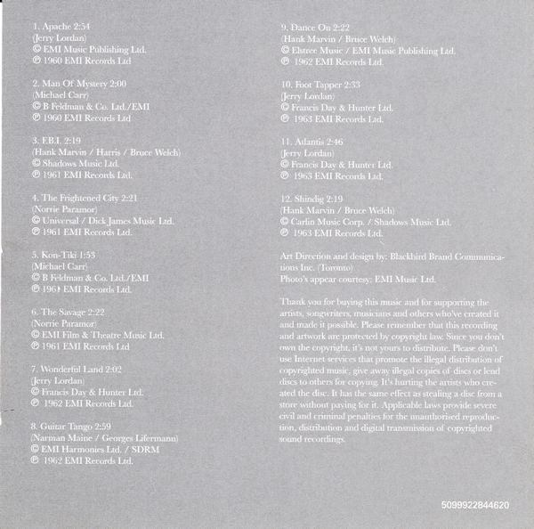The Shadows - Platinum (CD, Comp) - Image 2