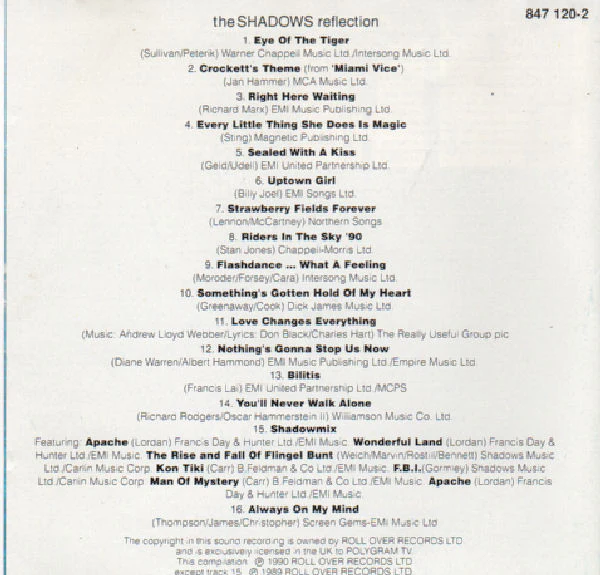 The Shadows - Reflection (CD, Album) - Image 3