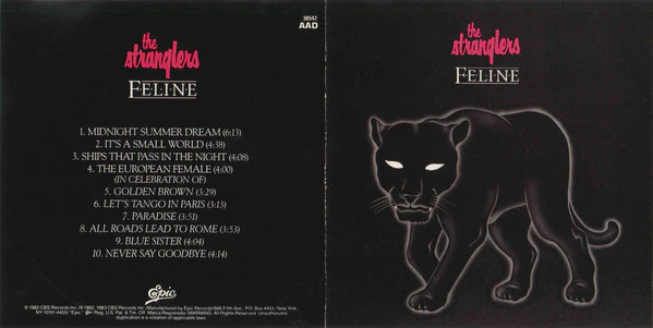 The Stranglers - Feline (CD, Album, RE) - Image 3