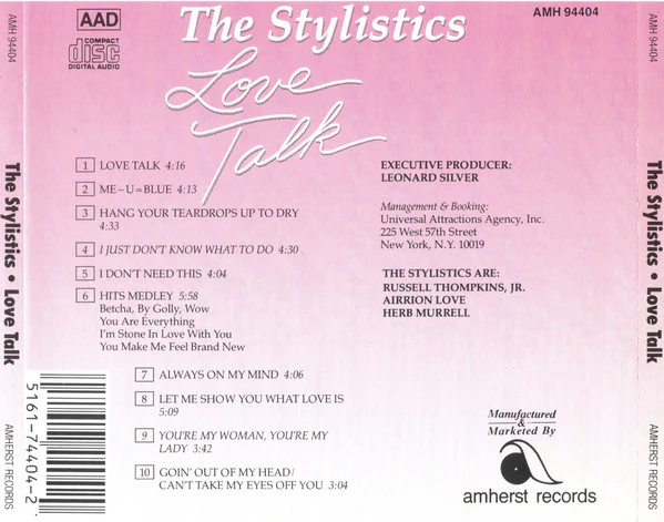 The Stylistics - Love Talk (CD, Album) - Image 3