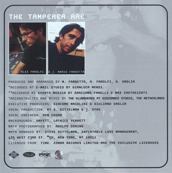 The Tamperer Featuring Maya - Fabulous (CD, Album) - Image 4