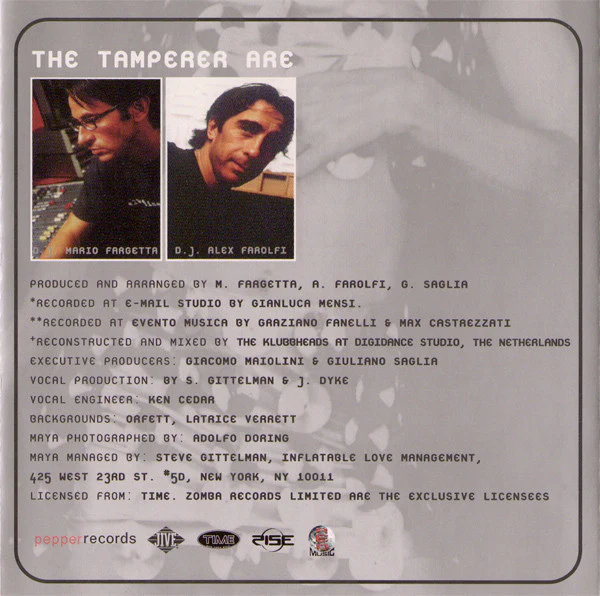 The Tamperer Featuring Maya - Fabulous (CD, Album) - Image 5