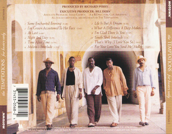 The Temptations - For Lovers Only (CD, Album) - Image 2