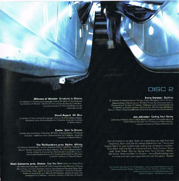 The Thrillseekers - Nightmusic Volume 1 (2xCD, Comp, Mixed) - Image 4