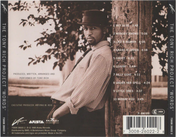The Tony Rich Project - Words (CD, Album) - Image 2