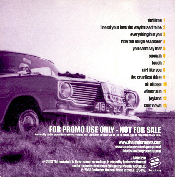The Undertones - Get What You Need (CD, Album, Promo) - Image 2