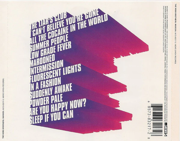 The Webb Brothers - Maroon (CD, Album) - Image 2