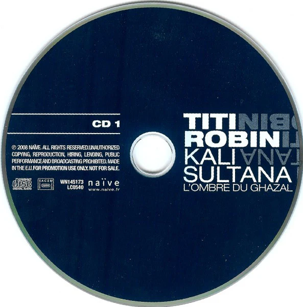 Thierry Robin - Kali Sultana - L'Ombre Du Ghazal (2xCD, Album, Promo) - Image 3