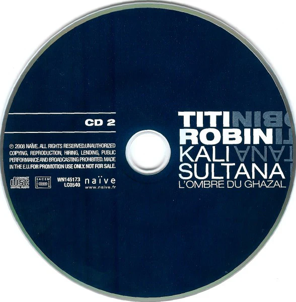 Thierry Robin - Kali Sultana - L'Ombre Du Ghazal (2xCD, Album, Promo) - Image 4
