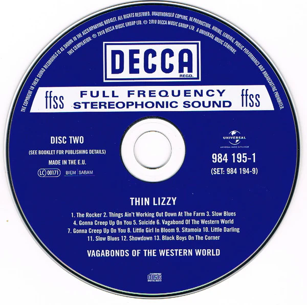 Thin Lizzy - Vagabonds Of The Western World (2xCD, Album, Dlx, RE, RM, Dig) - Image 5