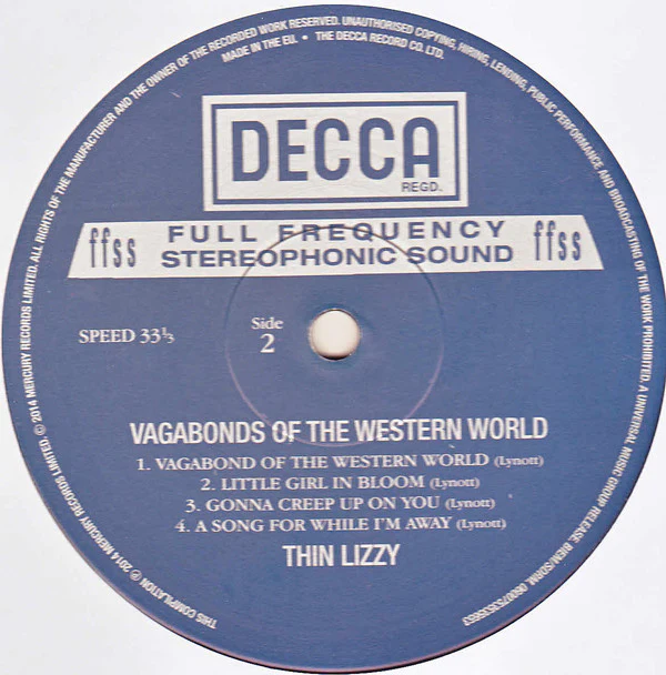 Thin Lizzy - Vagabonds Of The Western World (LP, Album, RE, 180) - Image 3