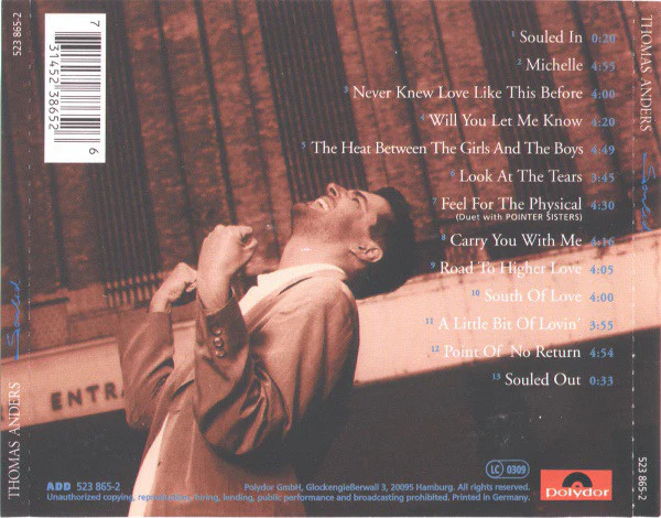 Thomas Anders - Souled (CD, Album) - Image 2