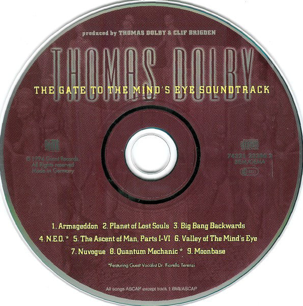 Thomas Dolby - The Gate To The Mind's Eye Soundtrack (CD, Album) - Image 3