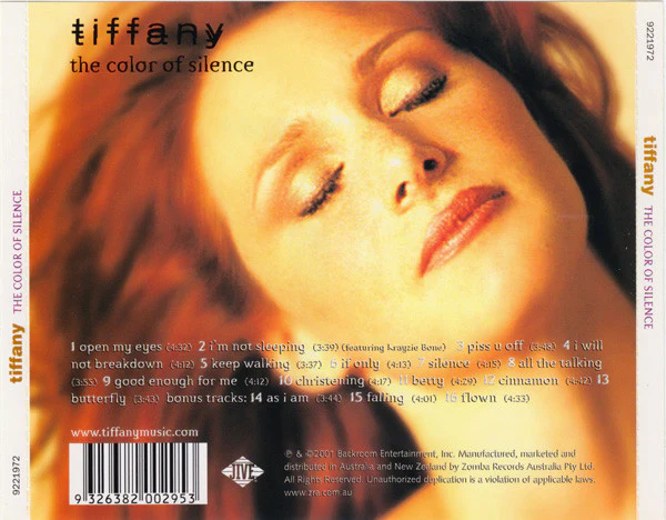 Tiffany - The Color Of Silence (CD, Album) - Image 3