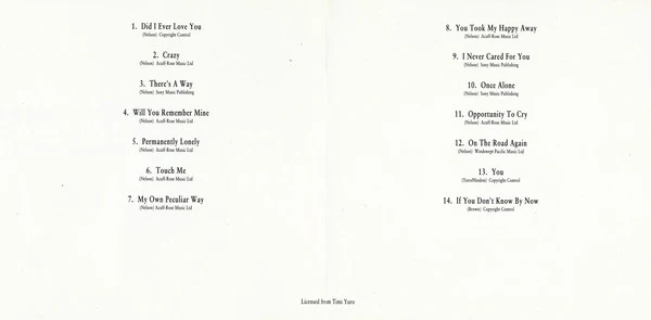 Timi Yuro - Sings Willie Nelson (CD, Album, Comp) - Image 3
