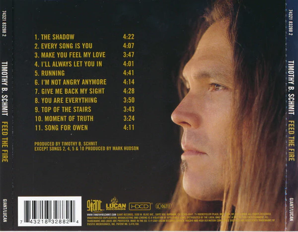 Timothy B. Schmit - Feed The Fire (HDCD, Album) - Image 2