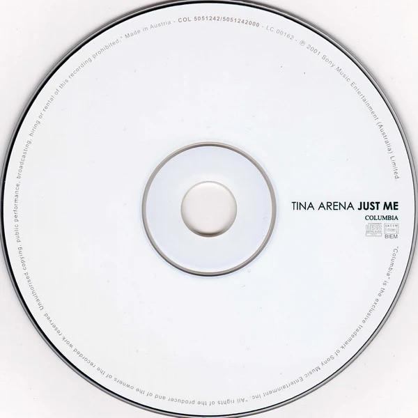 Tina Arena - Just Me (CD, Album) - Image 3