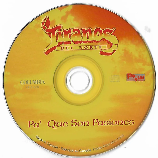 Tiranos Del Norte - Pa´Que Son Pasiones (CD, Album) - Image 4