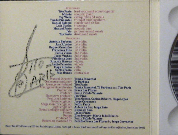 Tito Paris - Acústico (CD, Album, Dig) - Image 4