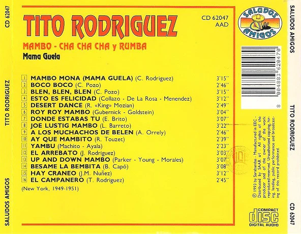 Tito Rodriguez - Mama Guela (CD, Comp) - Image 2