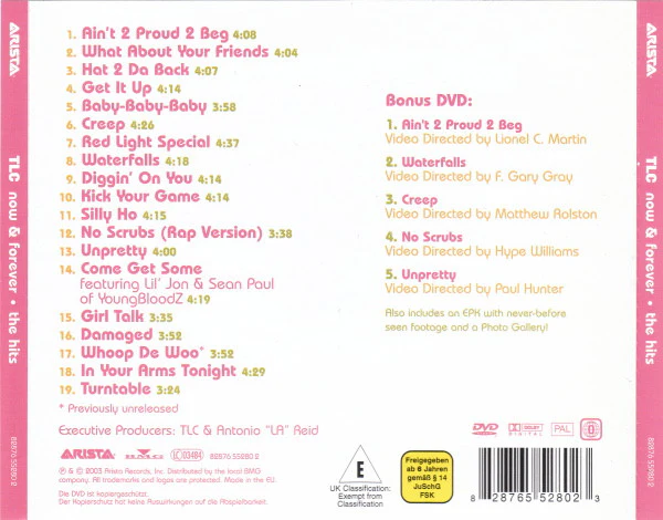 TLC - Now & Forever (The Hits) (CD, Comp + DVD-V, PAL) - Image 2