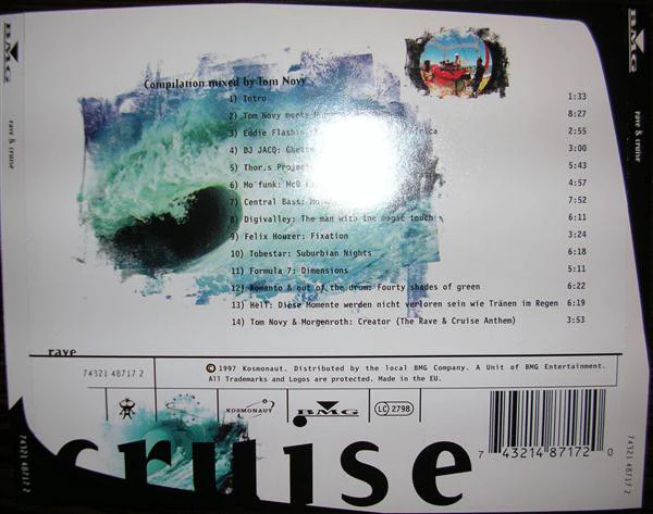 Tom Novy - Rave & Cruise 97 - Beyond The Horizon (CD, Comp, Mixed) - Image 2