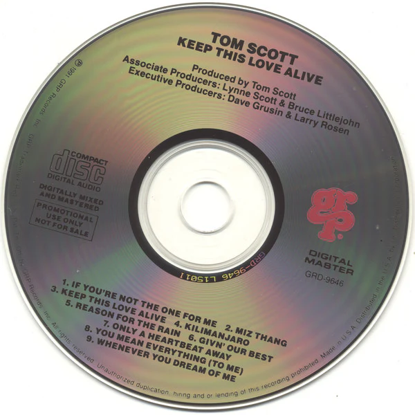 Tom Scott - Keep This Love Alive (CD, Album) - Image 3