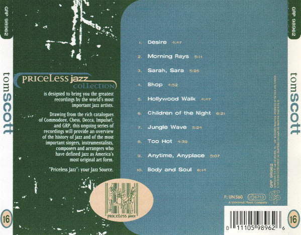 Tom Scott - Priceless Jazz Collection (CD, Comp) - Image 2