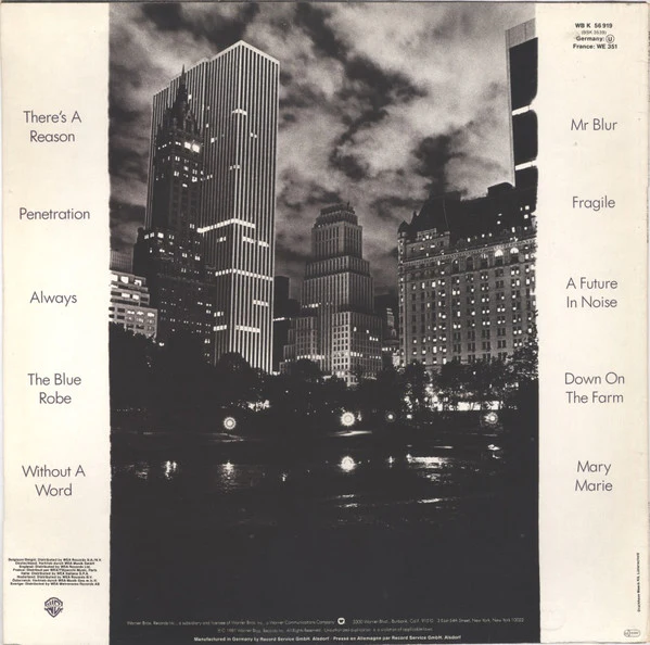 Tom Verlaine - Dreamtime (LP, Album) - Image 2