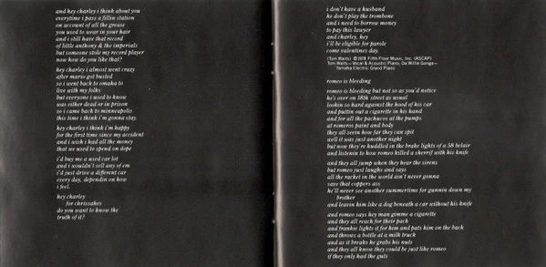 Tom Waits - Blue Valentine (CD, Album, RE, RP) - Image 5