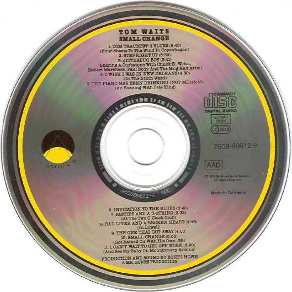 Tom Waits - Small Change (CD, Album, RE) - Image 3