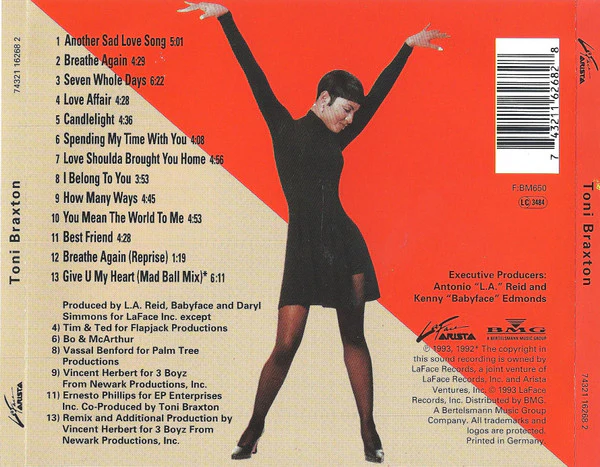 Toni Braxton - Toni Braxton (CD, Album) - Image 2