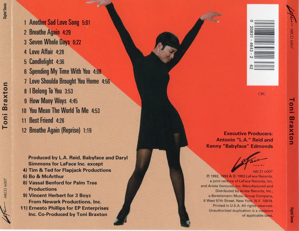 Toni Braxton - Toni Braxton (CD, Album, Club) - Image 4