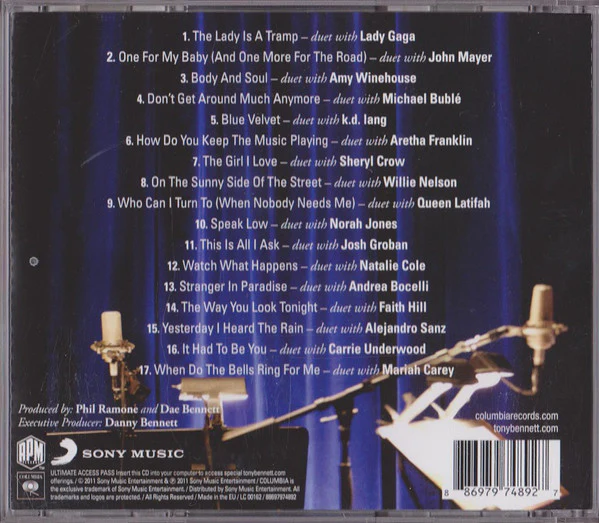 Tony Bennett - Duets II (CD, Album, Enh) - Image 3