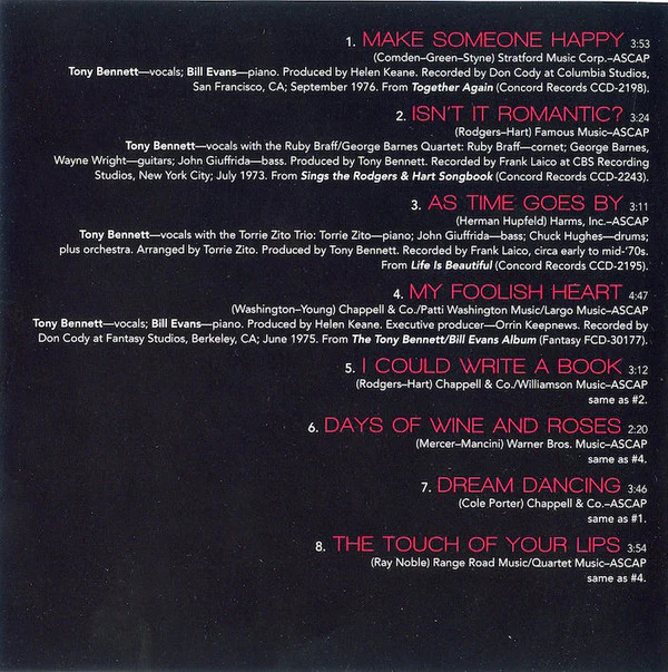 Tony Bennett - Isn't It Romantic? (CD, Album, Comp) - Image 5