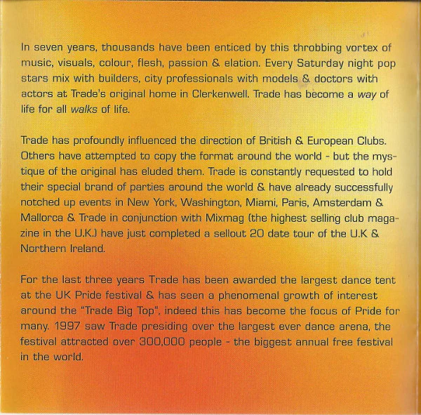 Tony De Vit - Trade Global Grooves Volume 1 (CD, Mixed) - Image 4