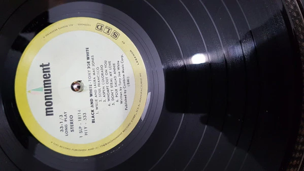 Tony Joe White - Black And White (LP, Album) - Image 2
