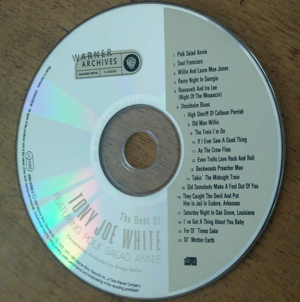 Tony Joe White - The Best Of Tony Joe White Featuring Polk Salad Annie (CD, Comp, RP) - Image 3
