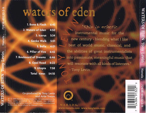 Tony Levin - Waters Of Eden (CD, Album) - Image 3