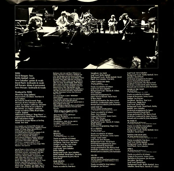 Toto - Toto IV (LP, Album) - Image 5