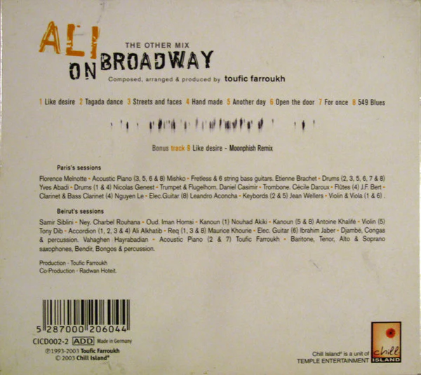 Toufic Farroukh - Ali On Broadway (The Other Mix) (CD, Album) - Image 2
