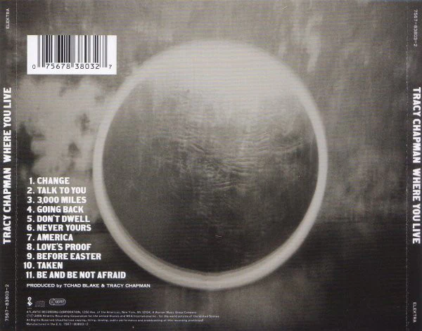 Tracy Chapman - Where You Live (CD, Album) - Image 2