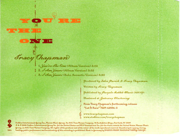 Tracy Chapman - You're The One (CD, Single) - Image 2