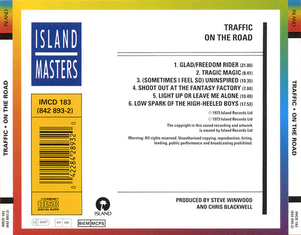 Traffic - On The Road (CD, Album, RE) - Image 2