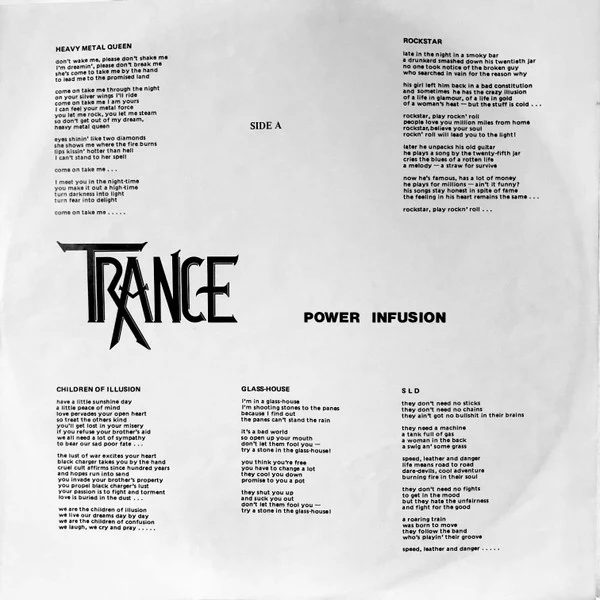 Trance  - Power Infusion (LP, Album) - Image 5