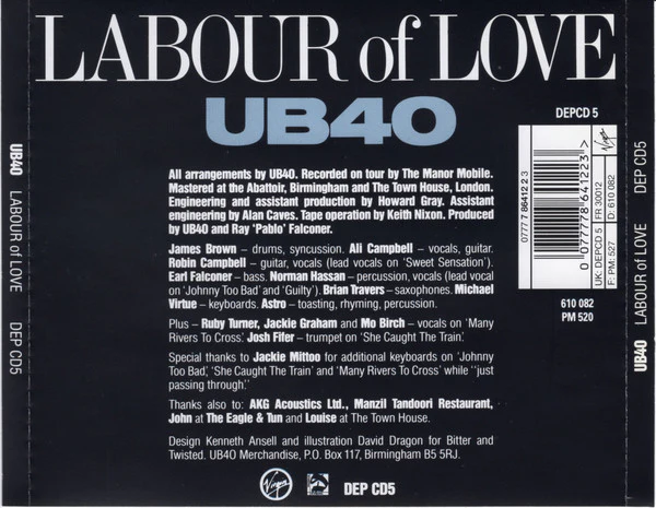 UB40 - Labour Of Love (CD, Album, RE) - Image 2