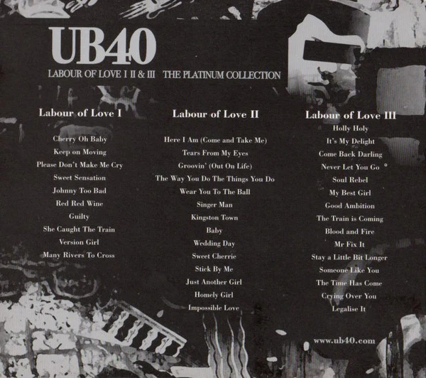UB40 - Labour Of Love Parts I + II & III (The Platinum Collection) (3xCD, Comp, RE) - Image 2