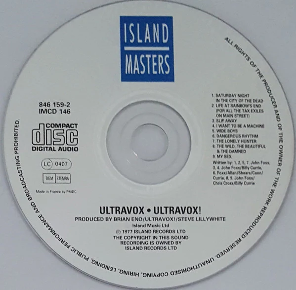 Ultravox!* - Ultravox! (CD, Album, RE) - Image 2